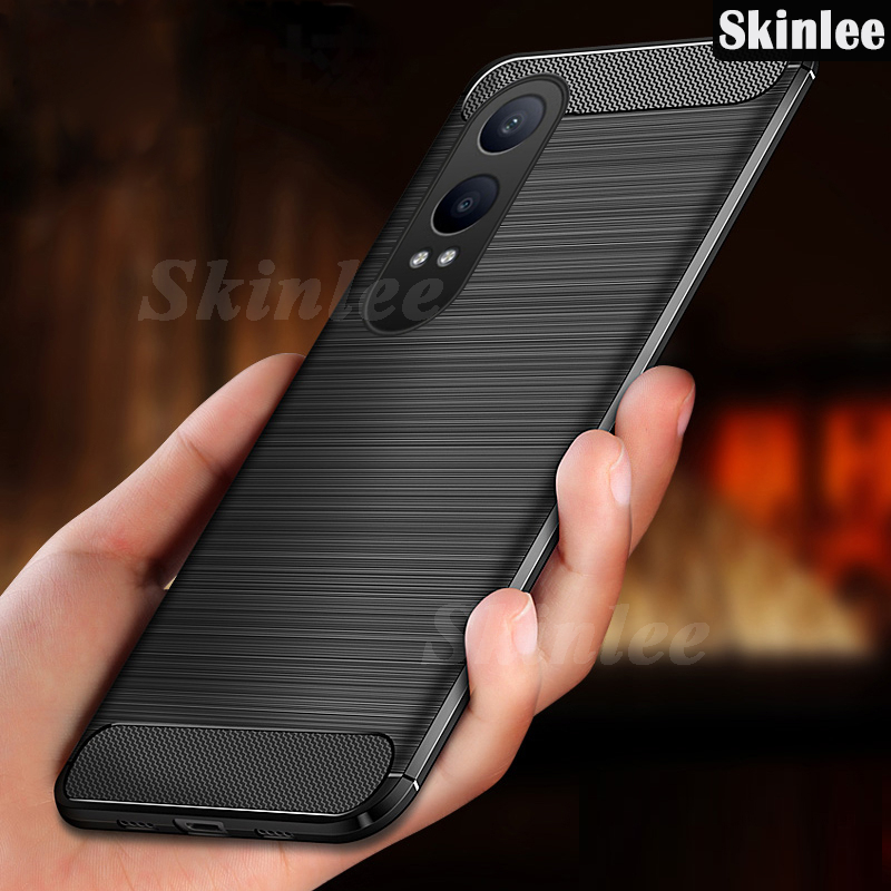 Phone case For OnePlus Nord CE4 Back cover Carbon Fiber Soft TPU Silicone Anti-fingerprint Shockproof Business Protection For OnePlus Nord CE4 Lite Cover cases. 