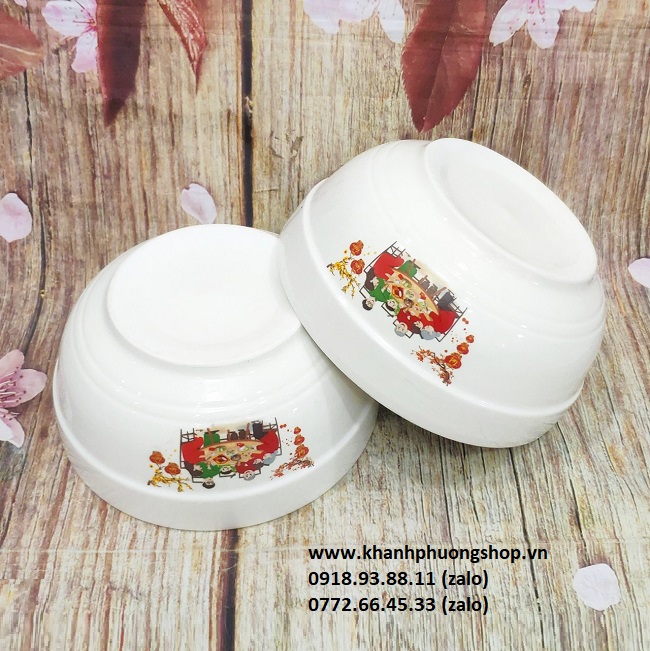 [HCM]bộ 04 tô sứ - bộ tô sứ trắng