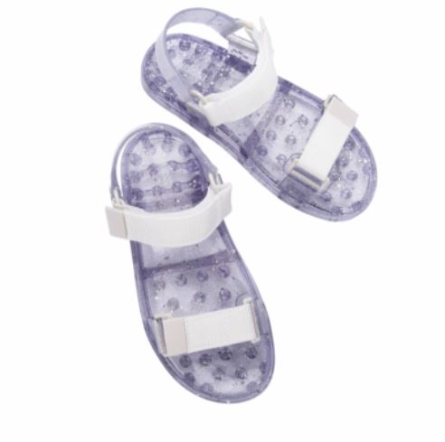 Giày sandals Melissa Papete Wide AD - Bạc