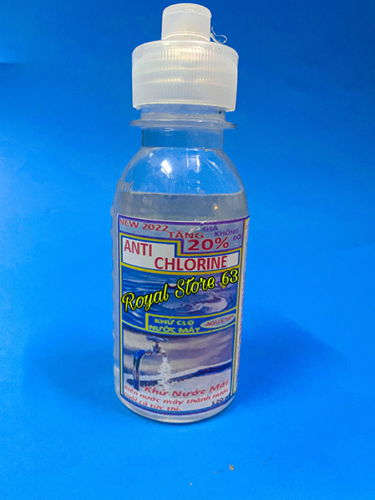 Anti Cloramine dung dịch khử nước Clo loại tốt cho bể cá cảnh AquaNet (Chai 120ml)