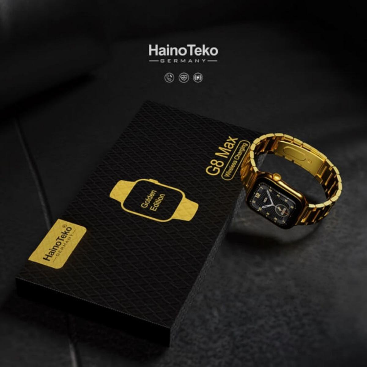 Haino Teko G8 Max Golden Chain Bluetooth Calling Watch 8 Smartwatch