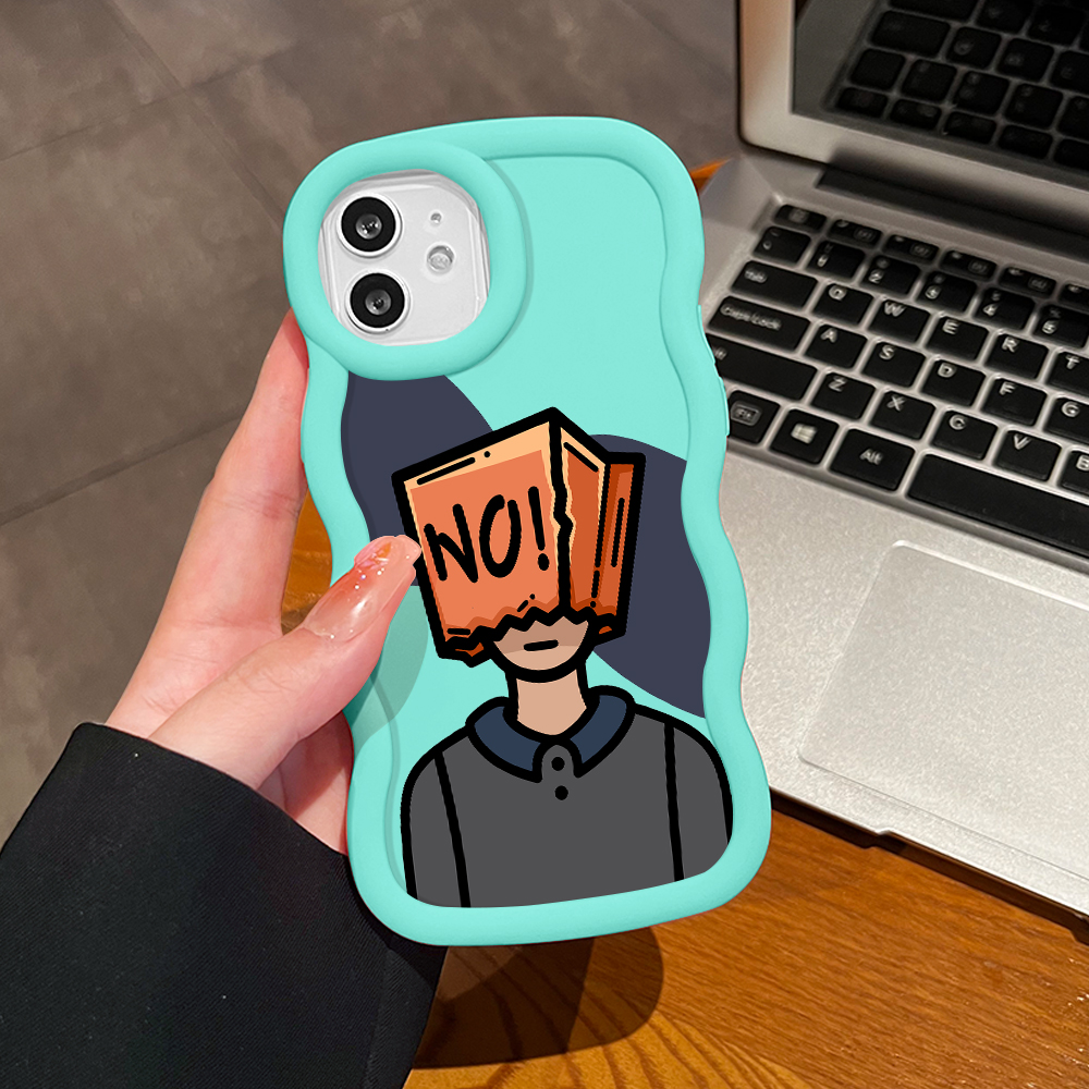 UCUC for Redmi A3 A3x Back Cover Box Boy Creative Candy Color Wave Silicon Phone Protective Case. 