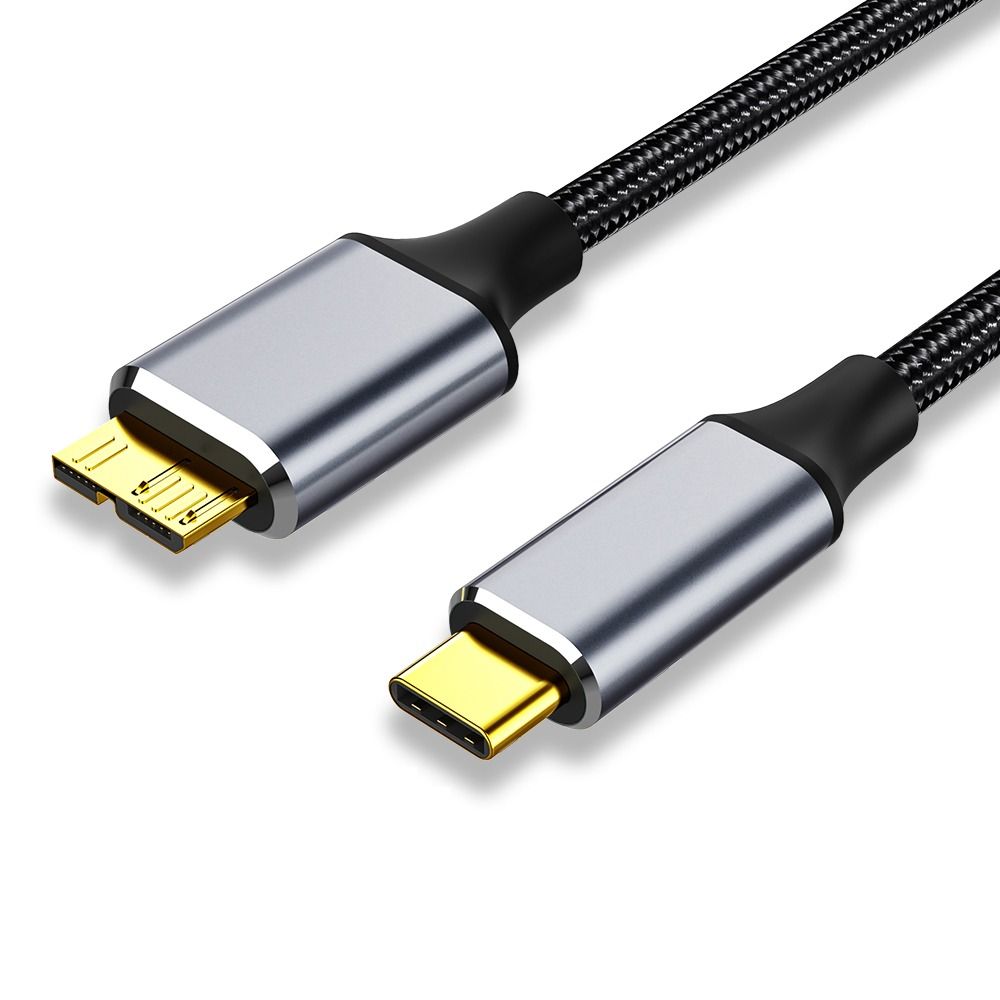 Lwghwl đầu nối tốc độ nhanh ổ đĩa cứng gắn ngoài sạc nhanh 5gbps cáp usb c sang micro b 3.0 usb 3.1 type-c sang micro b