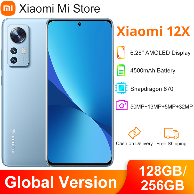 Global ROM Xiaomi 12X 128GB/256GB NFC 5G Smartphone Snapdragon 870 120Hz  6.28 FHD+DotDisplay 50MP 67W Fast Charging Phone - AliExpress