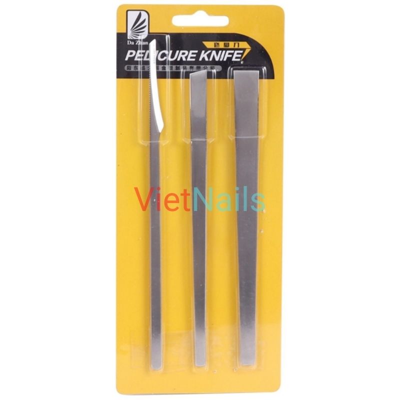 Bộ dao chà gót thép không gỉ cao cấp