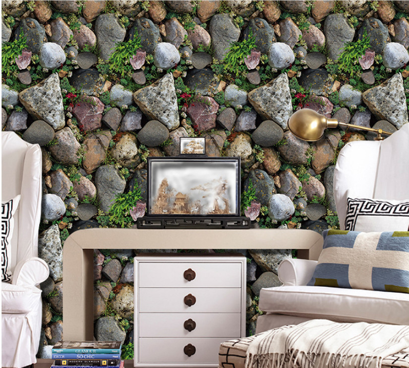 5 Mét Decal Giấy Dán Tường Khổ 45cm Có Sẵn Keo - Gạch Đá CT001