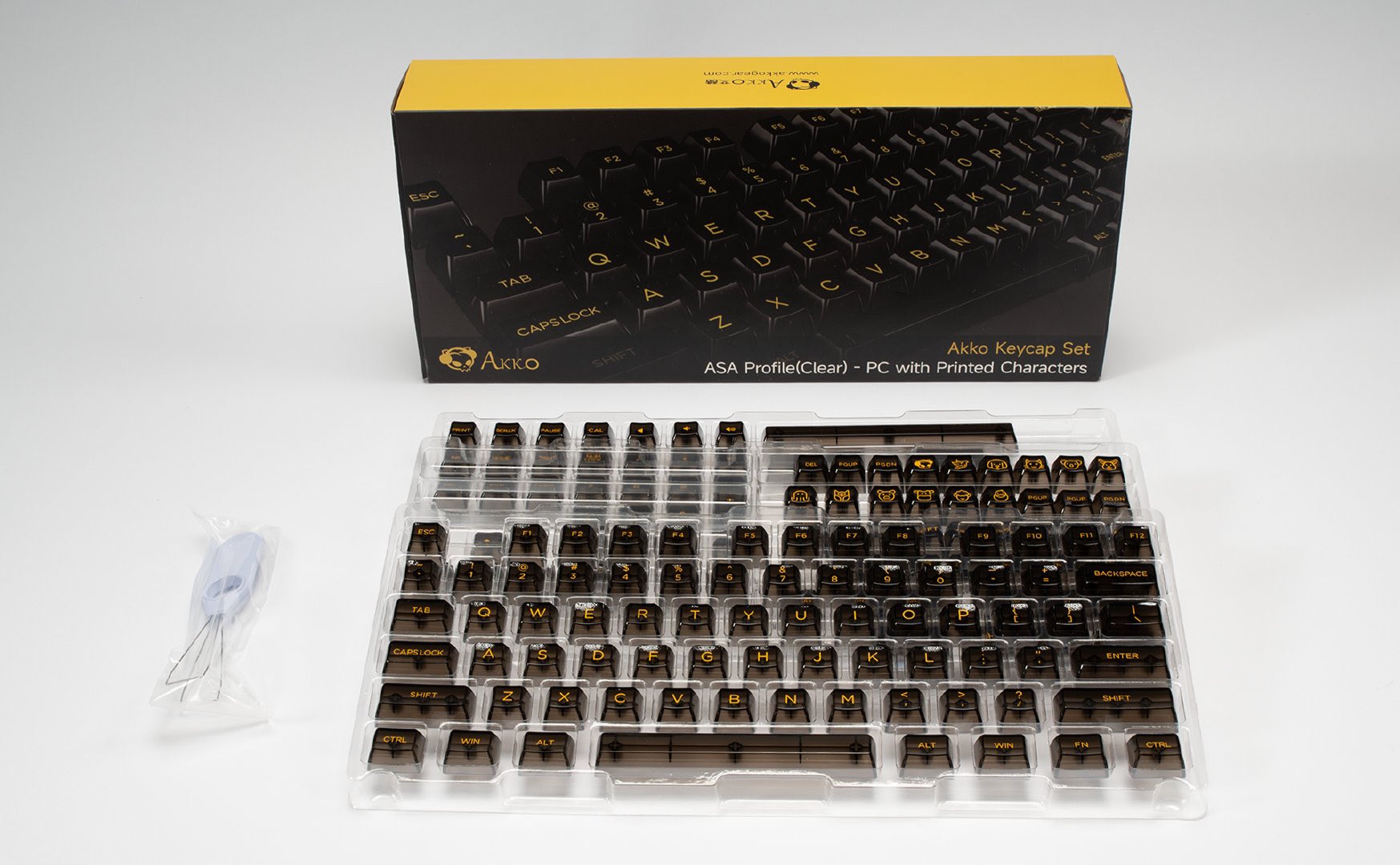 [CHÍNH HÃNG] AKKO Keycap set – White - Blac - Pink - Clear - Tiffany Blue (PC / ASA-Clear profile / 155 nút)