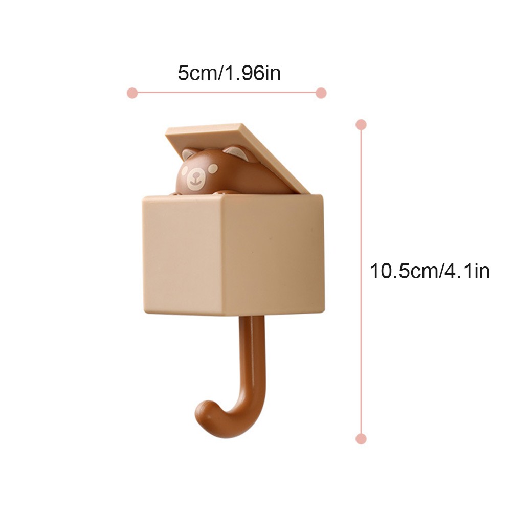 Cartoon Cat Hook, Self Adhesive Bedroom Door Coat Rack Bathroom Accessories  