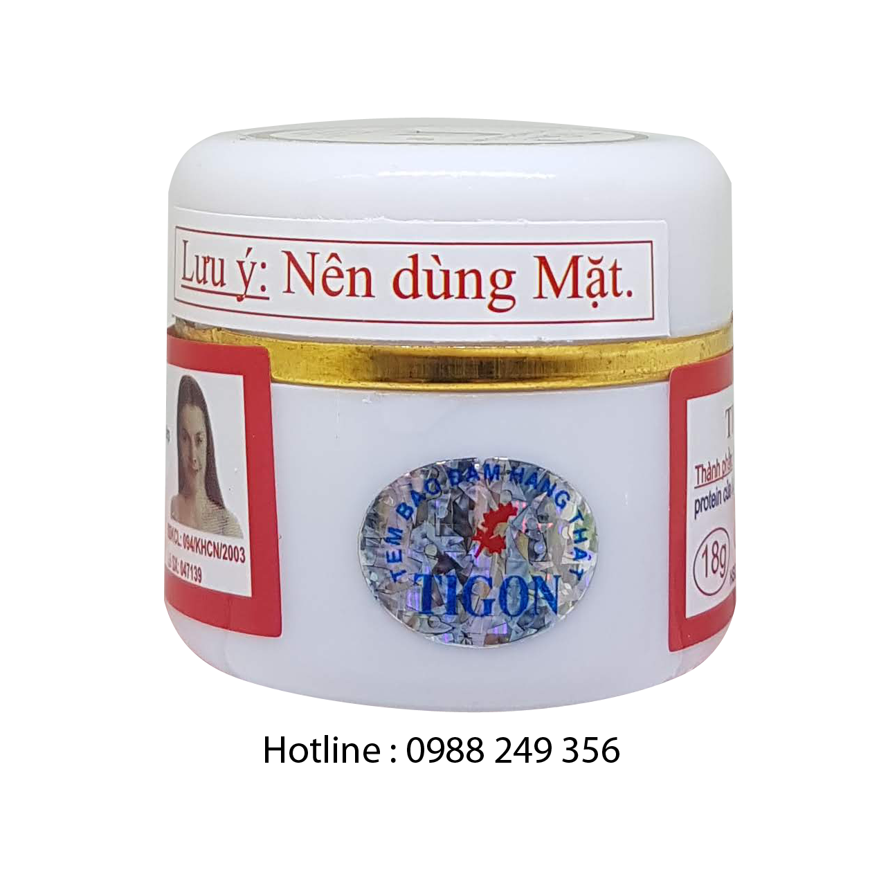 [HCM]KEM DƯỠNG TRẮNG DA TIGON 18G