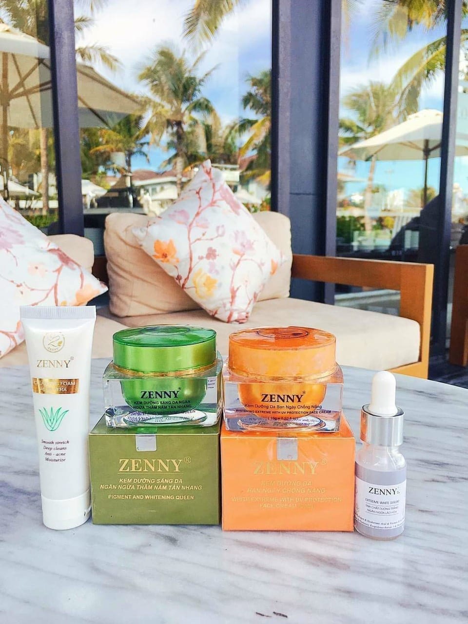 (Sỉ) Bộ kem Zenny ngày & đêm (Tặng Sữa Rửa Mặt và Serum)