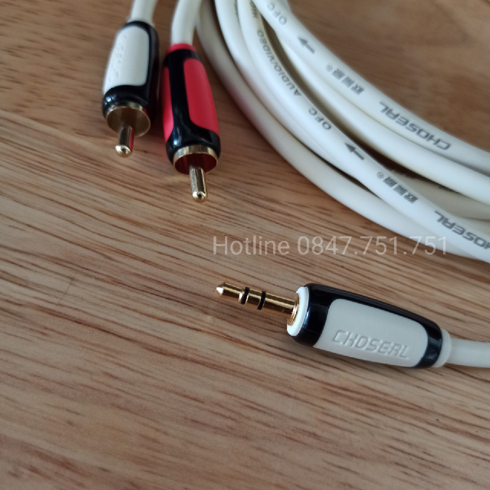 Dây 3.5mm Ra 2 Bông Sen CHOSEAL ( 10M )