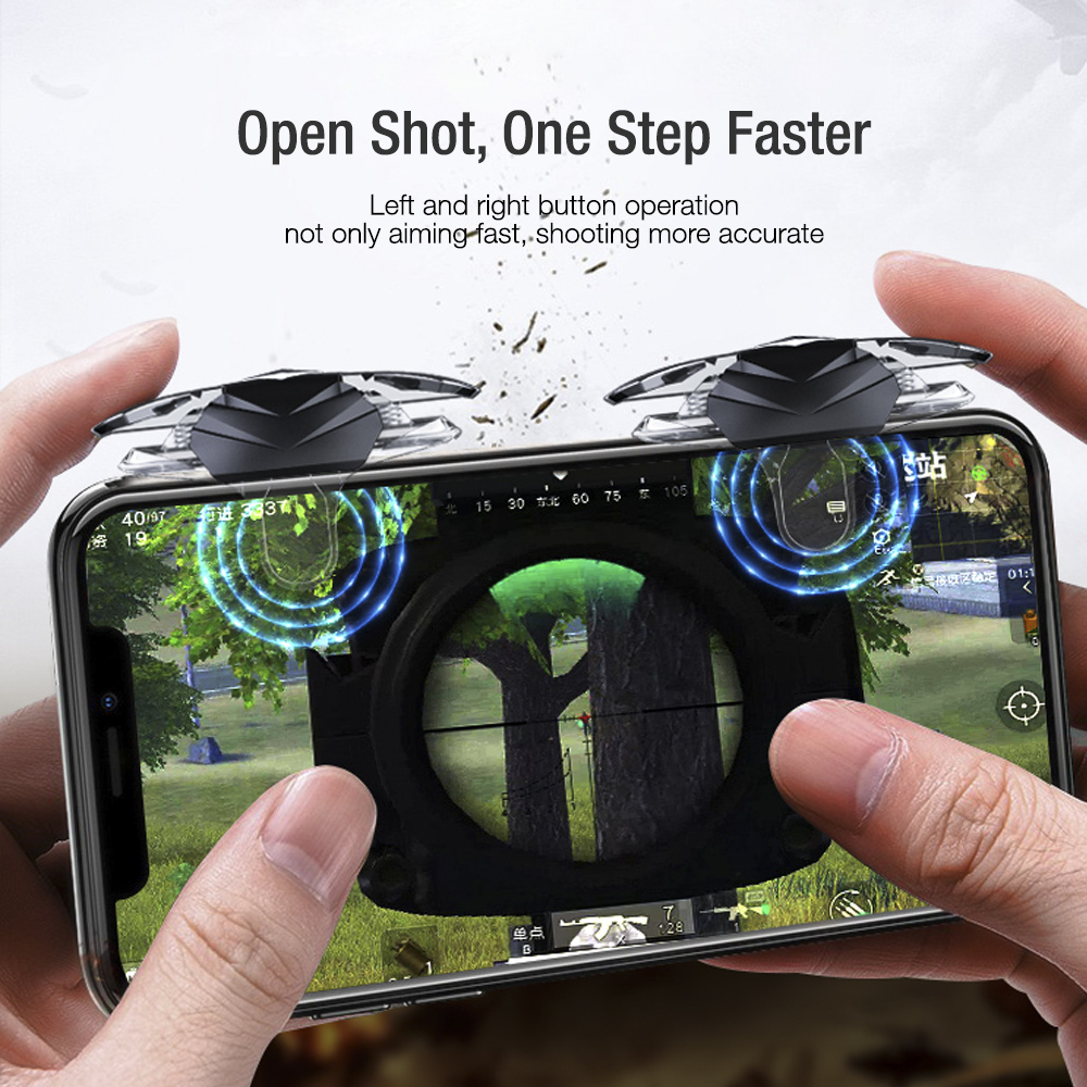 BlueWow X10 L1R1 Gaming Trigger Controller Metal PUBG Mobile Controller Mobile Game Auxiliary Artifact