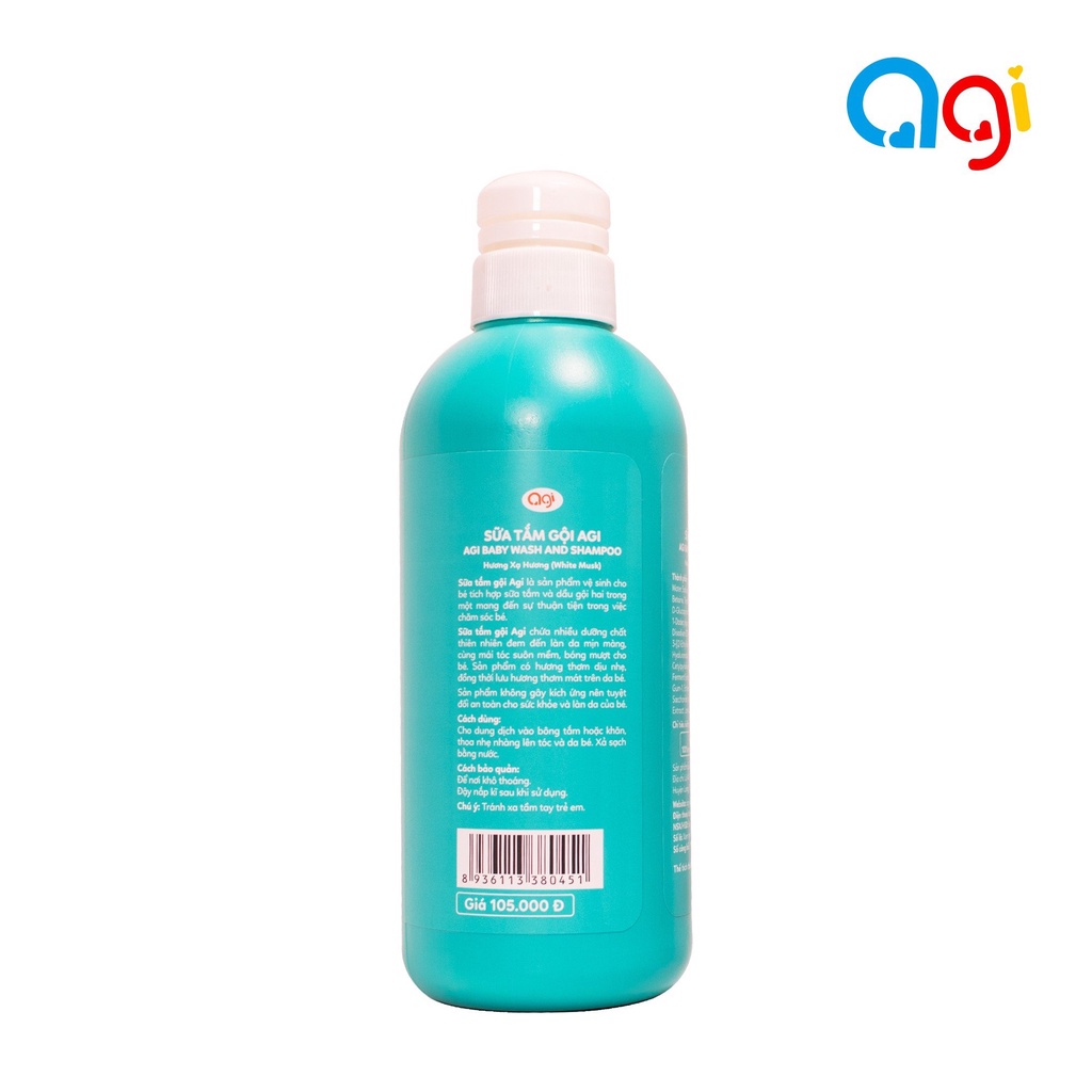 Sữa Tắm Gội Cho Bé AGI 500ml