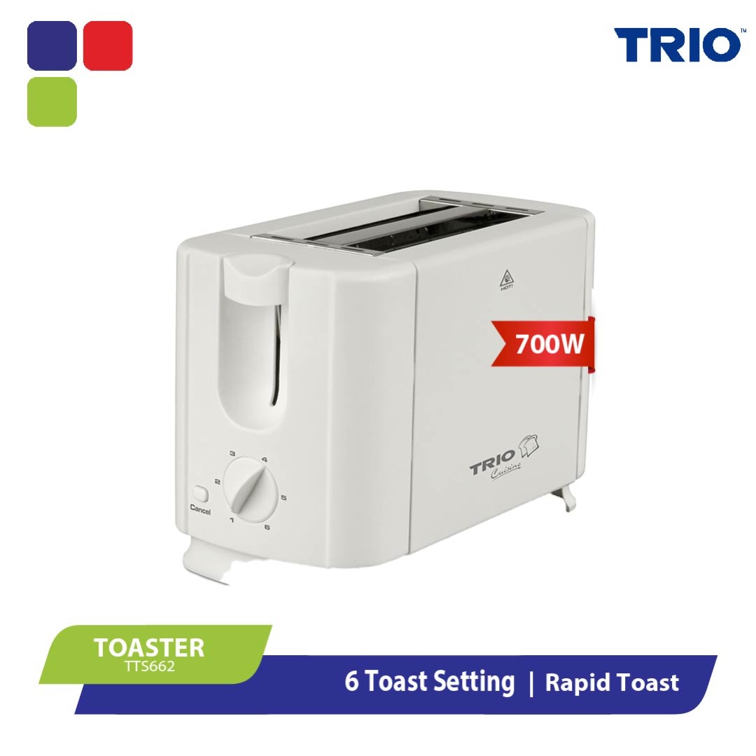 Trio Bread Toaster 2 Slice TTS662 Lazada