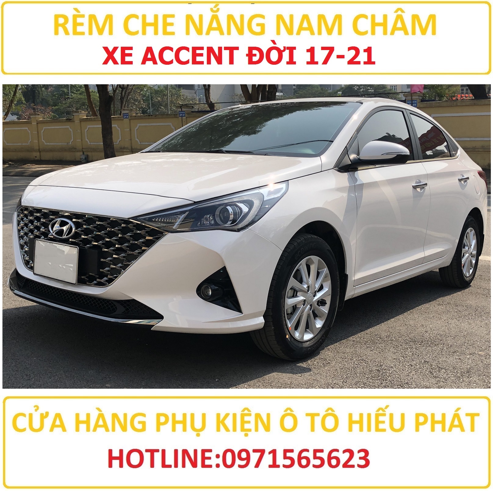 Rem che nắng ô tô xe kia accent