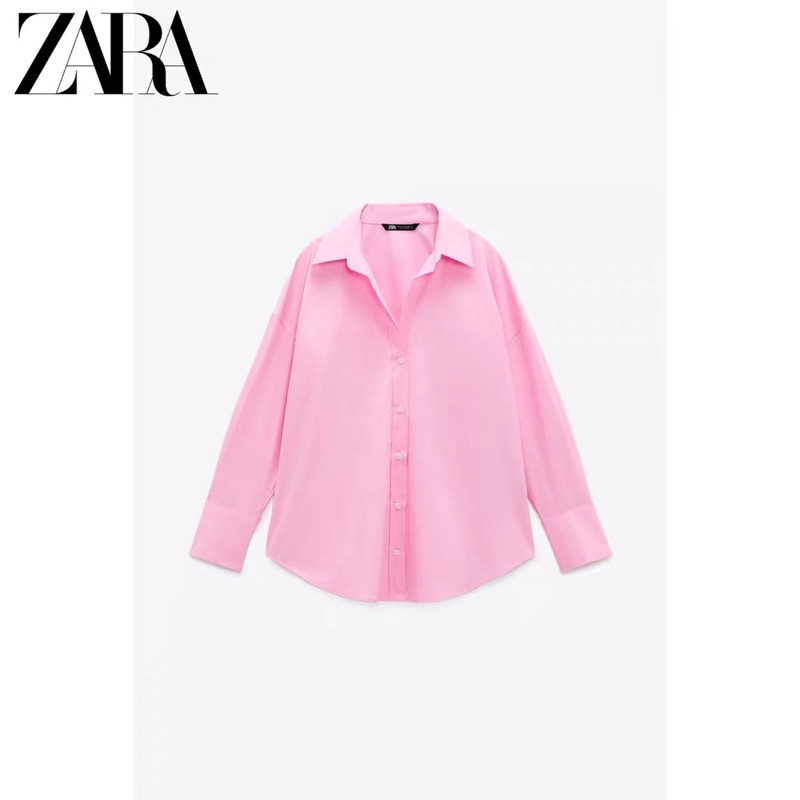 Zara blouse poplin Áo Sơ Mi cotton 2558335