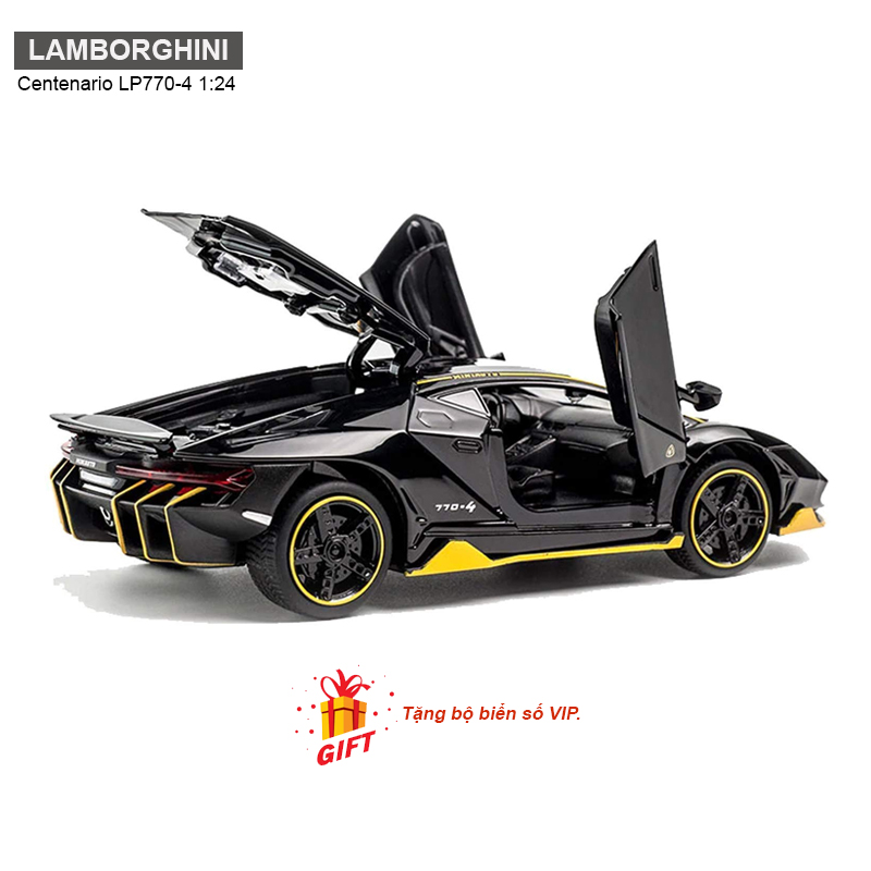 Mô hình xe ô tô Lamborghini Centenario LP770-4 1:24 [TẶNG BIỂN VIP]