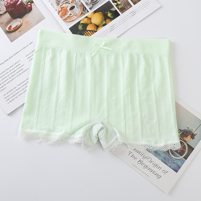 Quần mặc trong váy MAVARI - Quần đùi mặc váy thun co dãn, đính nơ viền ren V450