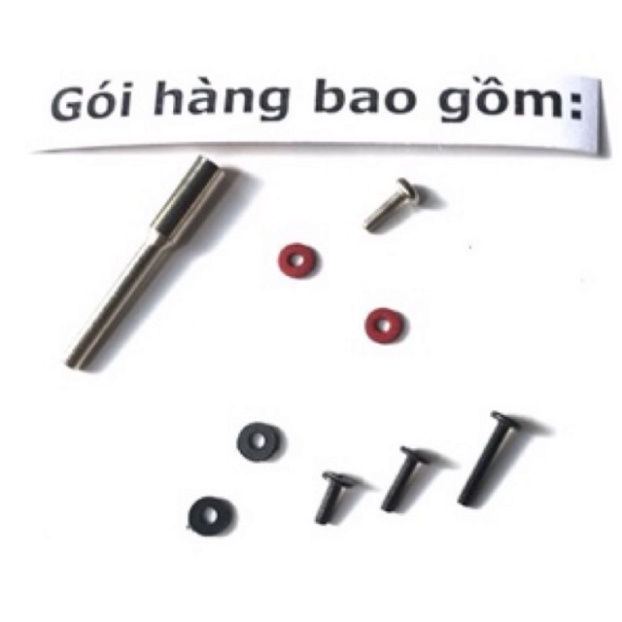 Trục kẹp đĩa lỗ vít 2mm cán 3mm đa năng.