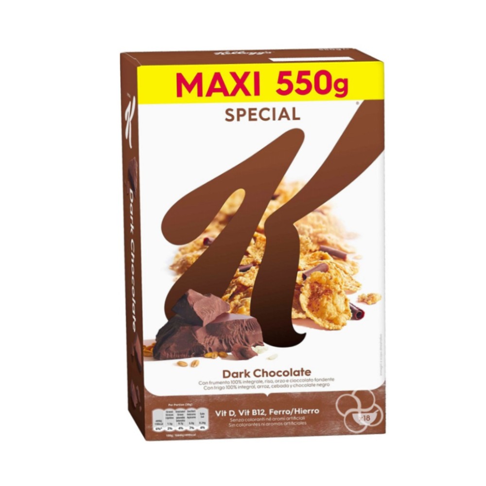 Kellogg's Special K Dark Chocolate Cereal 550g Lazada PH