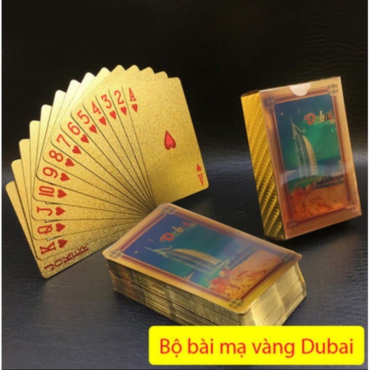 Bộ bài tây Mạ 24K