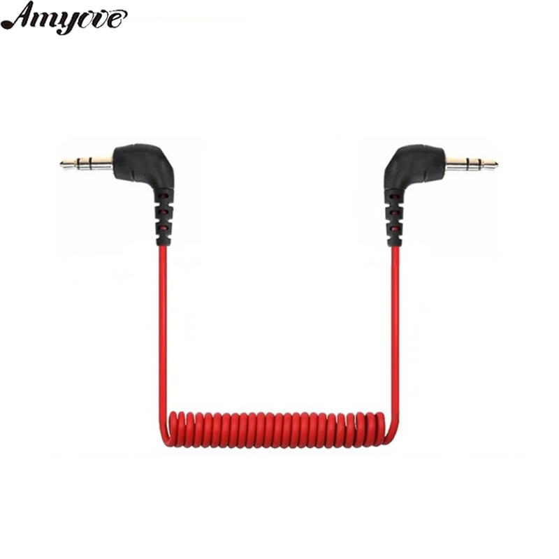 3.5mm TRS To TRS Audio Adapter Cable Compatible For Rode Wireless Go2 Microphone Sc2 Mobile Phone Camera