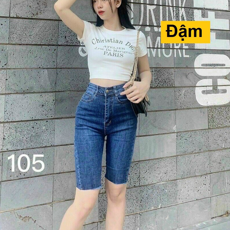 Quần ngố nữ jean co giãn ôm dáng qj105