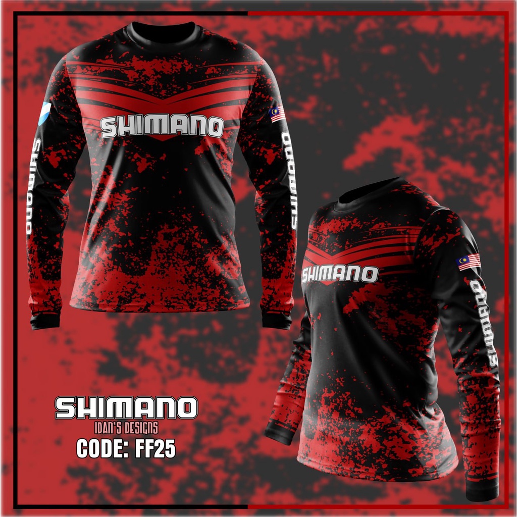 Shimano fishing t-shirt, sportwear & baju pancing