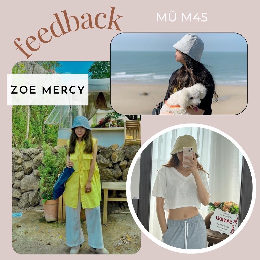 [SẴN]- Mũ nón bucket denim phong cách Ulzzang (M45)
