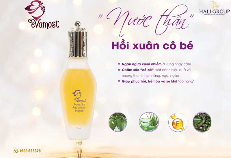 [Chính hãng Nguyên Tem] Dung Dịch Vệ Sinh Phụ Nữ Evamost 120ml