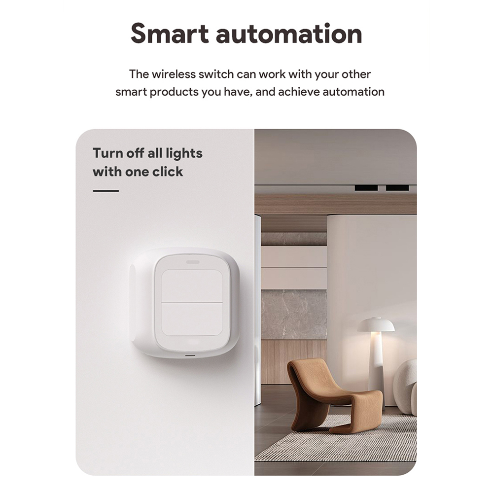 [Dueplay] tuya wifi thông minh/ZigBee chuyển hai nút điều khiển từ xa công tắc bấm dạng đẩy 2gang 6 cảnh không dây thông minh nhà điều khiển từ xa tự động hóa kịch bản chuyển đổi