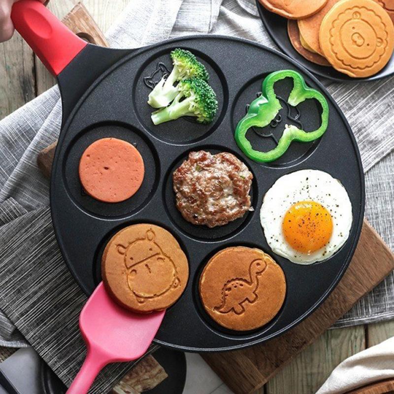 Puppy Friends Mini Pancake Pan - Make 7 Unique Flapjacks - Nonstick Griddle  for Breakfast Pup Animal Fun & Easy Cleanup - Fun Dog Related Gift for