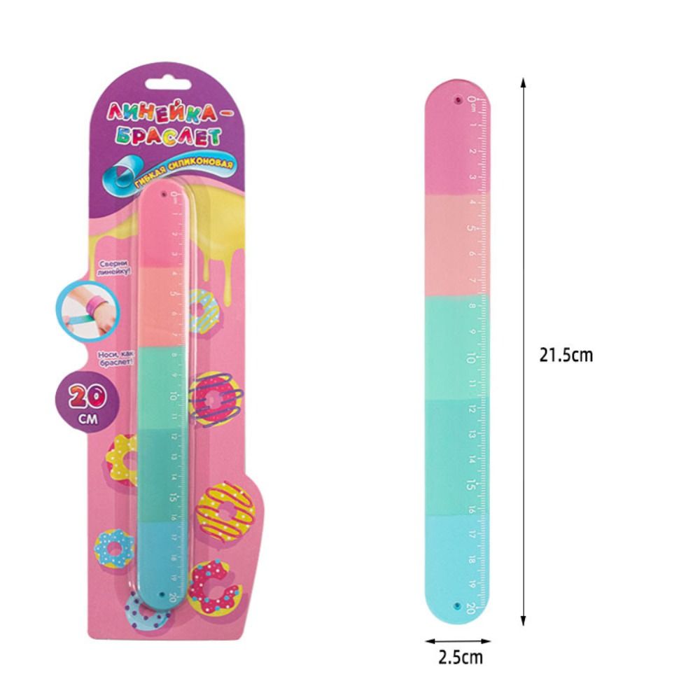 Plastic Ruler Snapping Creative Kids Fidget Toy Clap Ring Straight Ruler Anxiety Relief ...
