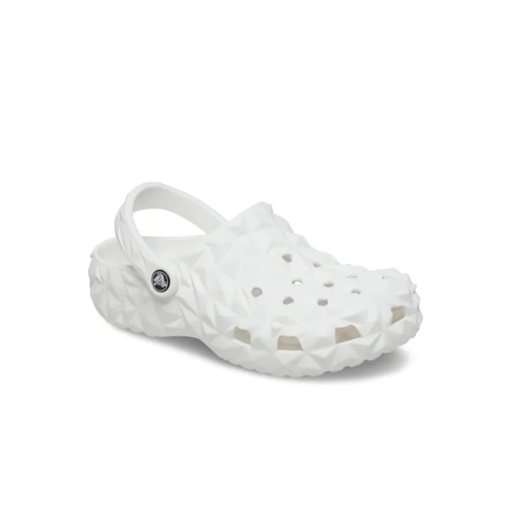 Giày Clog Unisex Crocs Classic Geometric - White - 209563-100