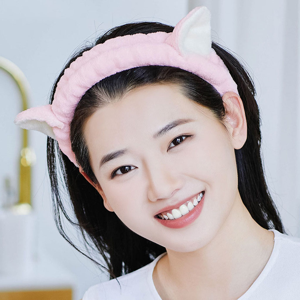 Băng đô rửa mặt hình mèo cute BD05