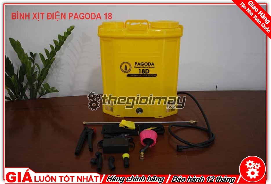 [HCM]Bình Xịt Điện PAGODA 18D - 18 lít