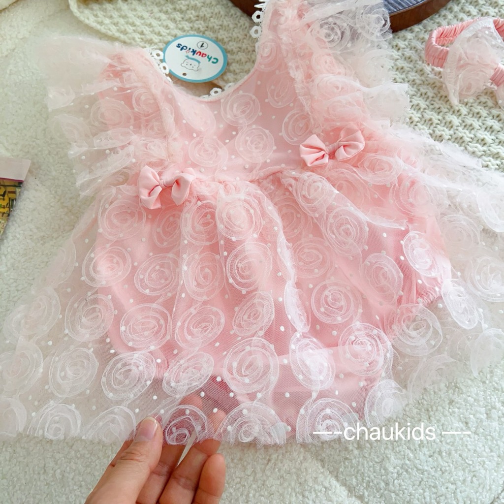 BODY KÈM TU BAN HOA REN NỔI (ROSE)
