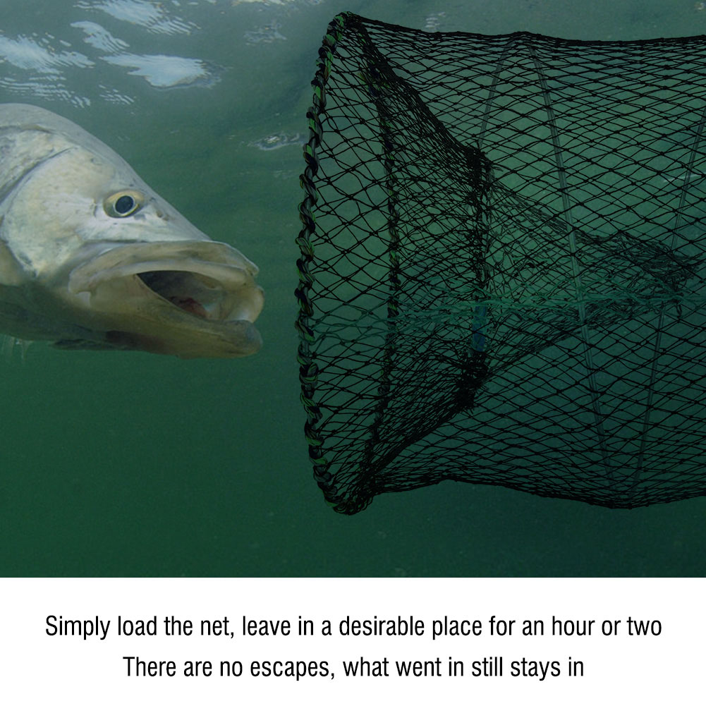 Fish Trap Cage Folded Fishing Cast Net Shrimp Crayfish Crab Baits Cast Cage