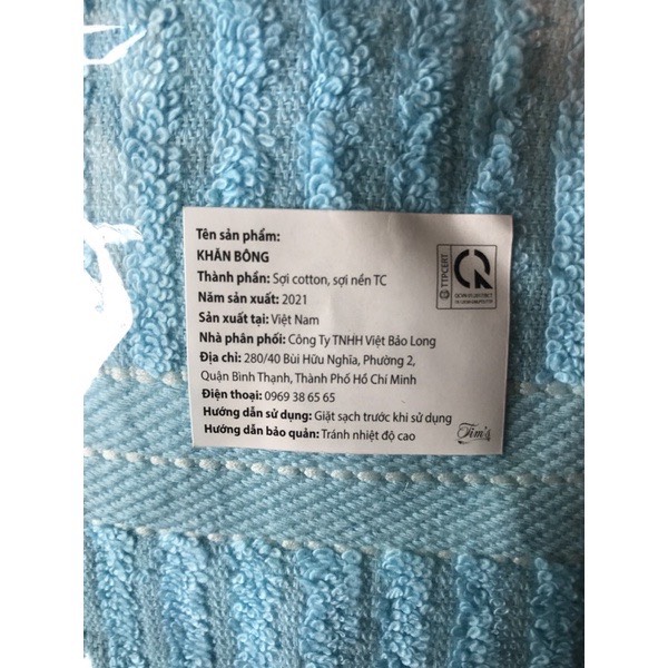 Combo 2 khăn tắm cotton 50x100cm