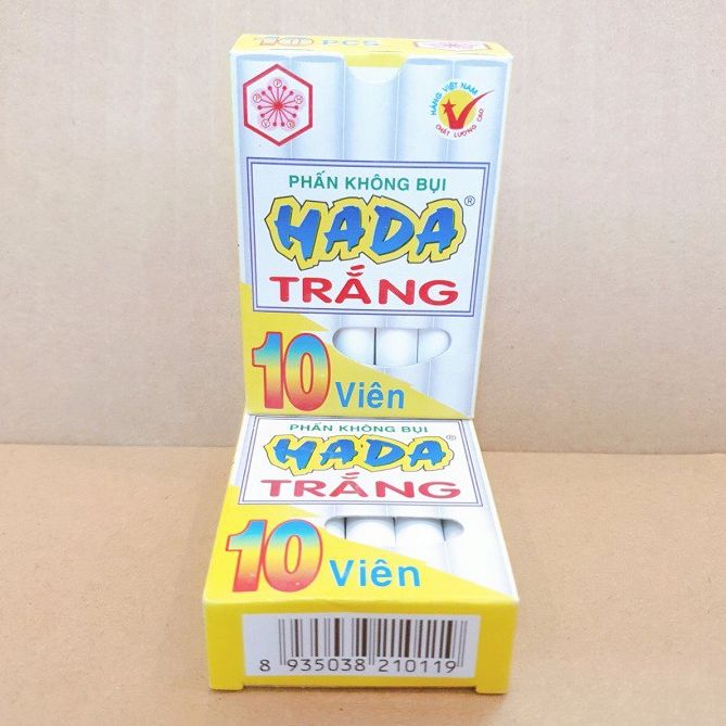 Hộp 10 viên phấn trắng không bụi