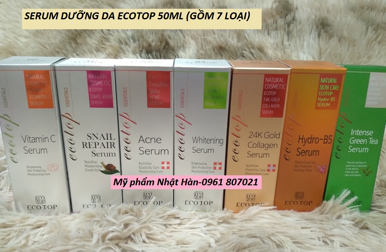 Serum dưỡng da Ecotop 50ml (Có 7 loại)