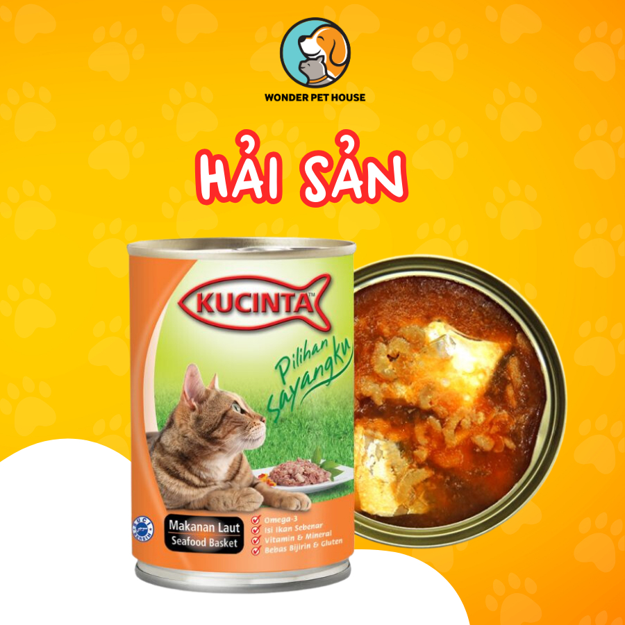 [NEW] Pate lon KUCINTA 400g cho mèo mọi lứa tuổi - Pate Giá Rẻ