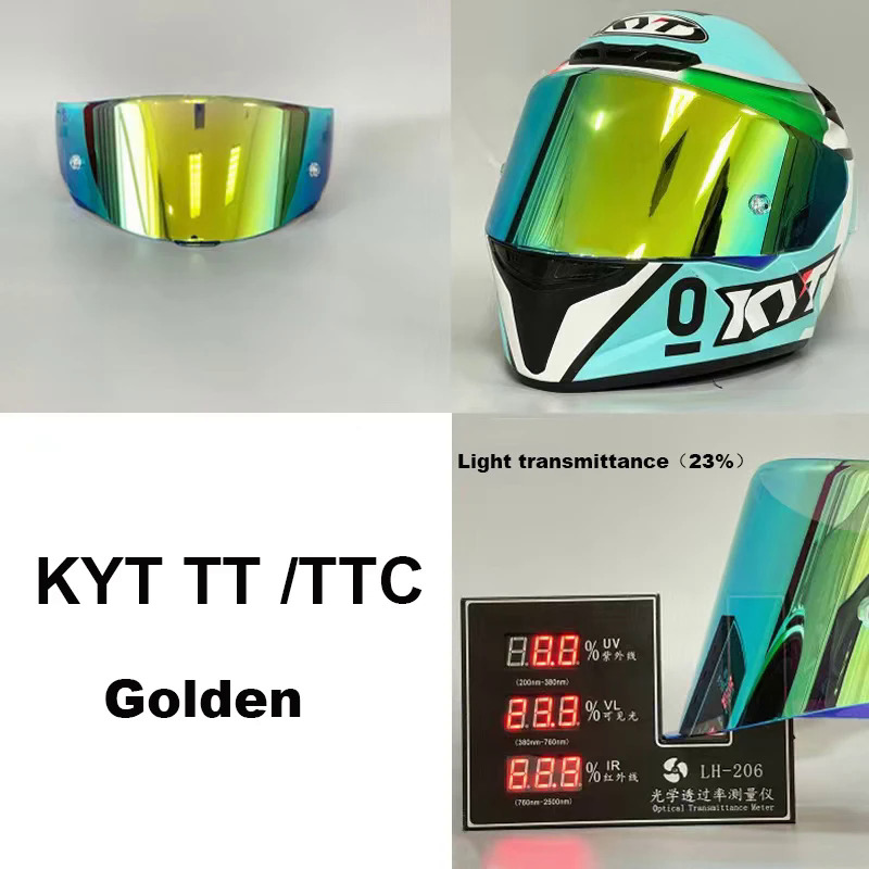 Kyt TT Tất nhiên xe máy Mũ bảo hiểm Visor ống kính đầy đủ mặt Mũ bảo hiểm casco Moto phụ kiện kính chắn gió chống UV kyt capacete TTC VESC-8