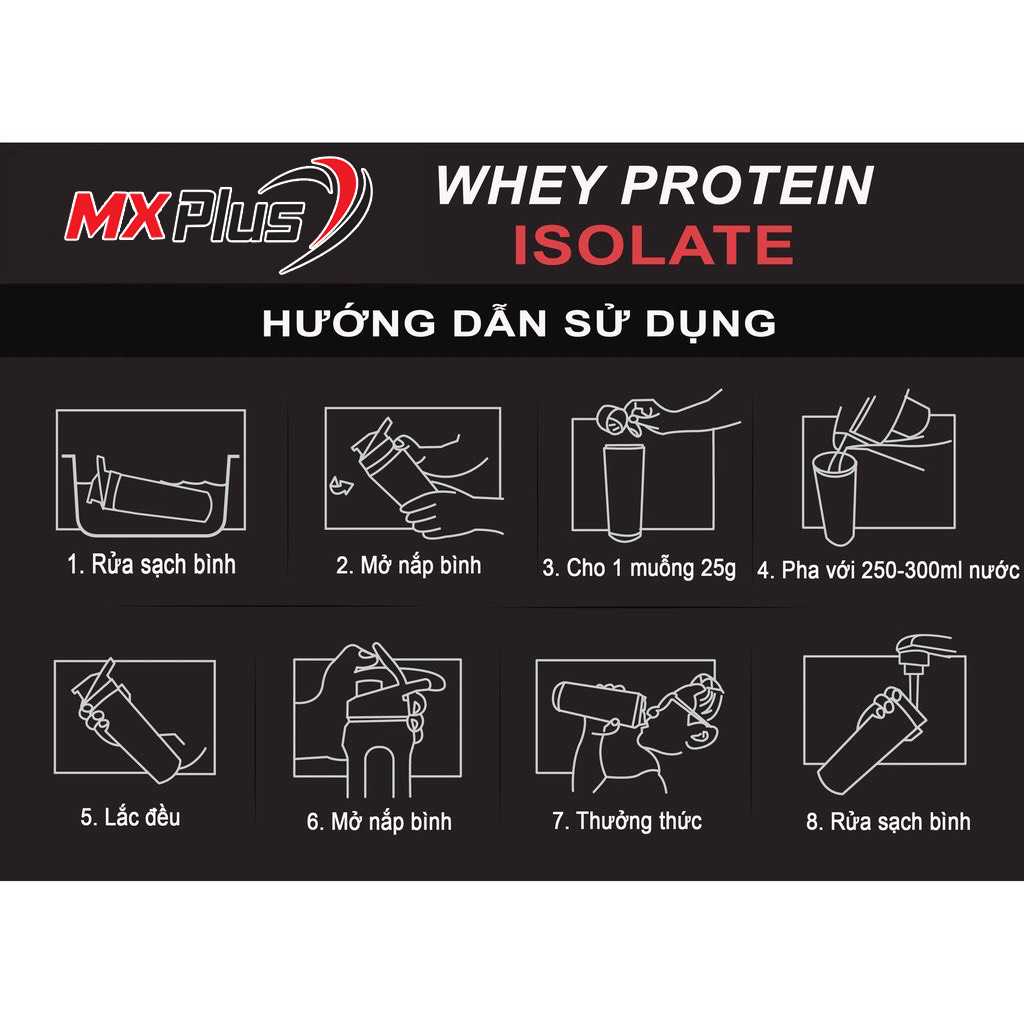 [HCM]WHEY ISOLATE PROTEIN MX Plus - Tăng Cơ Vô Địch - Sữa Tăng Cơ