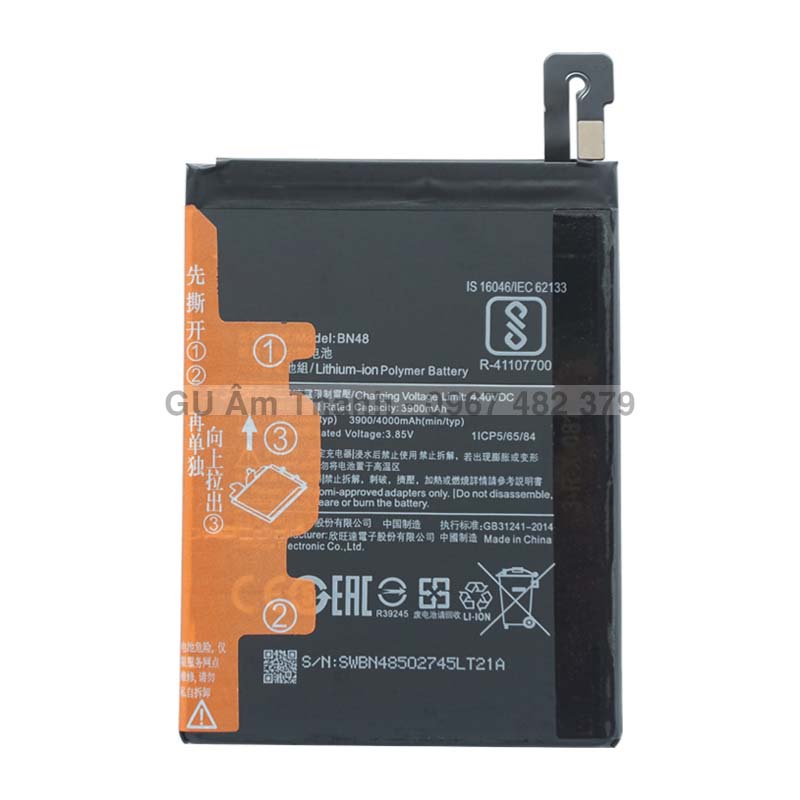 Pin thay thế cho Xiaomi Redmi Note 6 Pro BN48 Zin