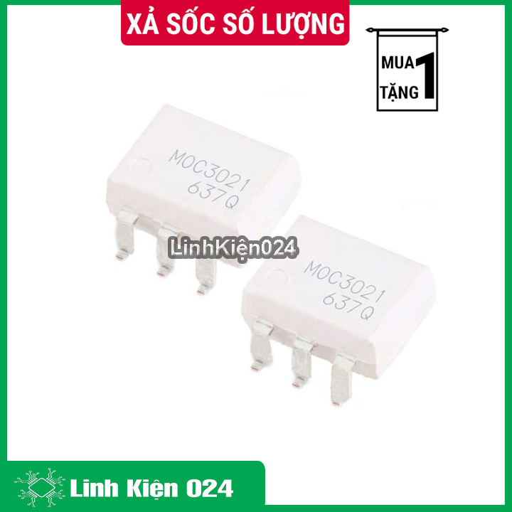 Ic moc3021 chân dán sop6