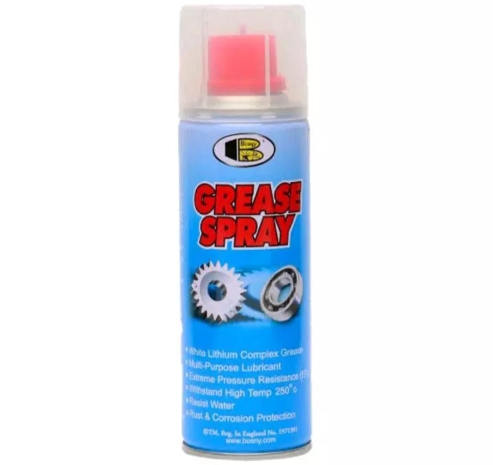 Bosny Grease Spray MultiPurpose Lubricant White Lithium Complex Grease