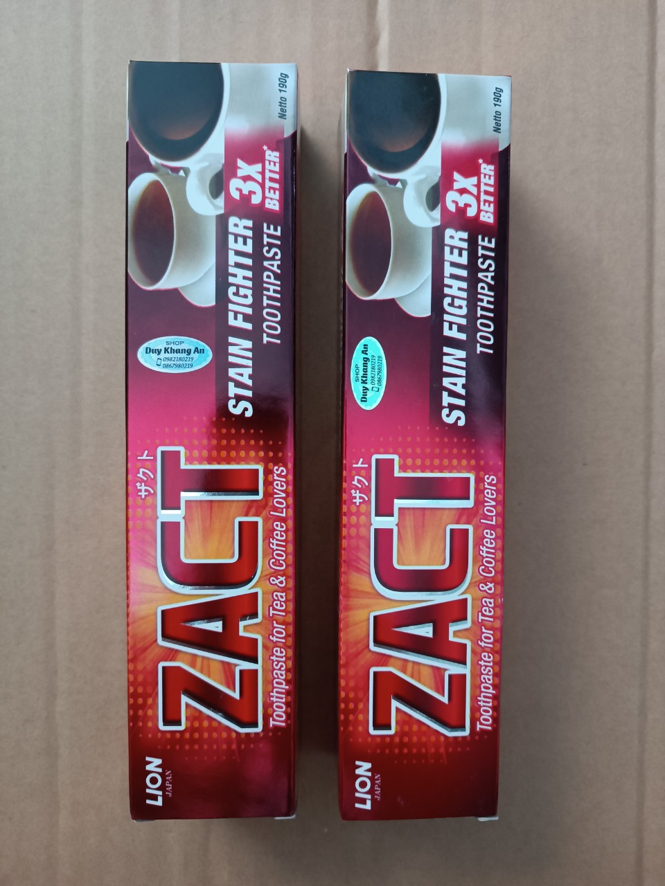 [HCM]Kem Đánh Răng ZACT 190g ( LION Nhật Bản - Hàng nhập khẩu)