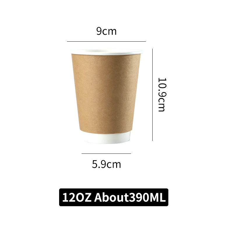 10/20pcs%20Double%20Wall%20Kraft%20Paper%20Cups%20Insulated%20Paper%20Coffee%20Cup%20With%20Lid%20Hot/Cold%20Beverage%20Party%20Drinking%20Accessorie%20-%20Image%204