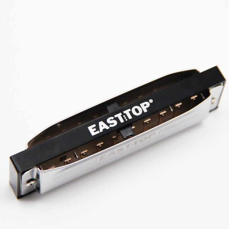 East Top Harmonica blues, 10 Holes Instrument de musique professionnel blues harmonica Diatonique C (T009-1